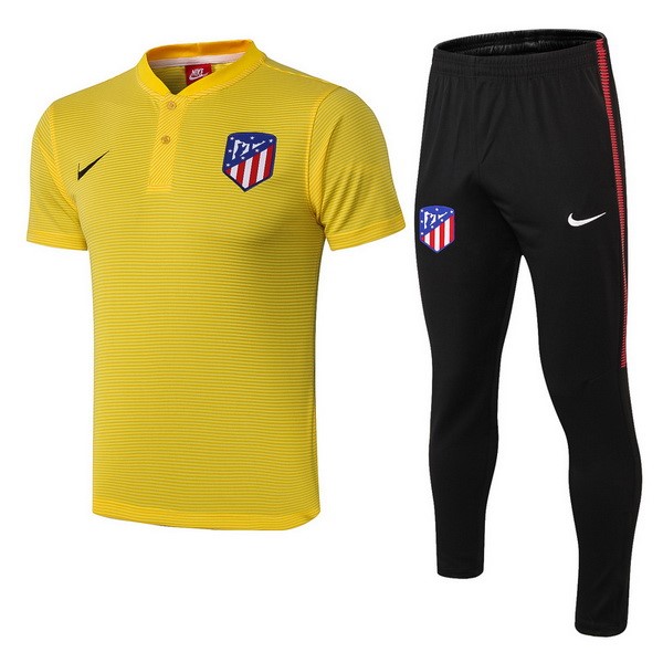 Polo Conjunto Completo Atletico Madrid 2018-19 Amarillo